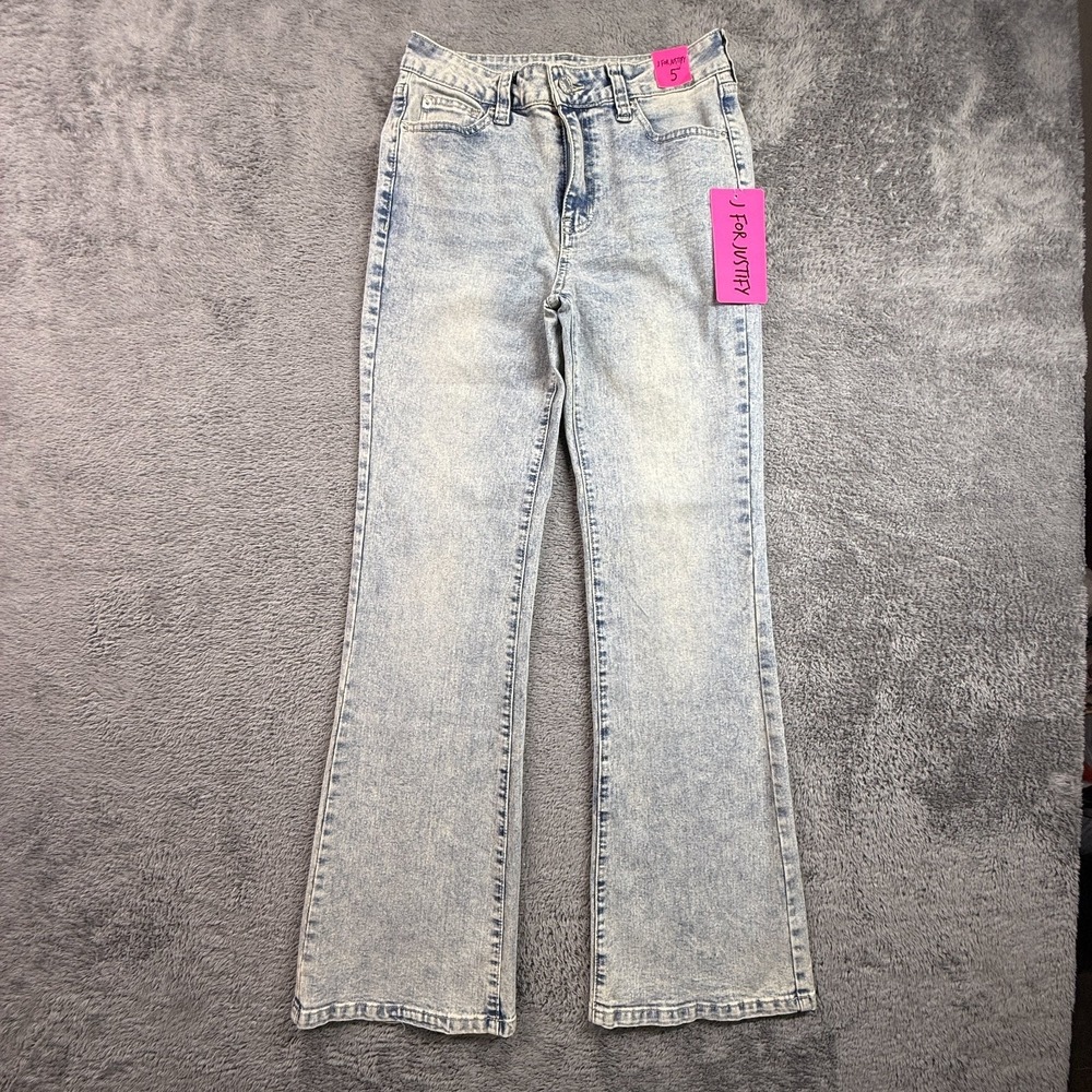 J For Justify Jeans Women 26x31 Bootcut Y2K Acid Wash Denim Cotton Blend NEW